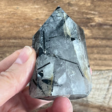 Load image into Gallery viewer, Tourmalinated Quartz Tower ($77)
