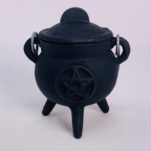Load image into Gallery viewer, Cauldron - Cast Iron Black Pentacle 3&quot; (small)
