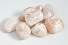 Load image into Gallery viewer, Scolecite &amp; Stillbite (Peach Scolecite) - Tumbled
