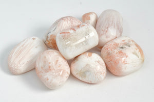 Scolecite & Stillbite (Peach Scolecite) - Tumbled