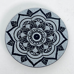 Mandala Soapstone Incense Holder
