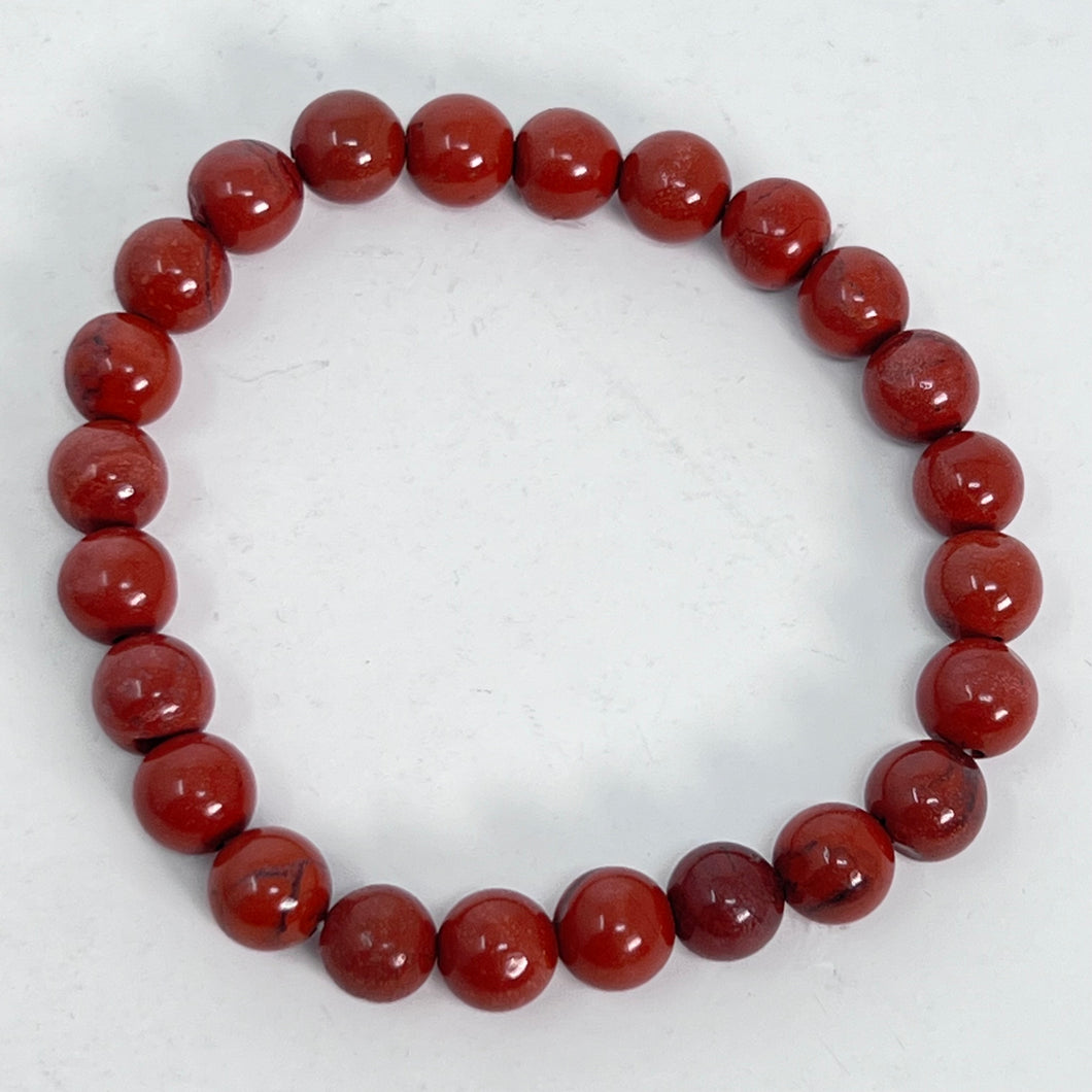 Bracelet - Red Jasper 8mm
