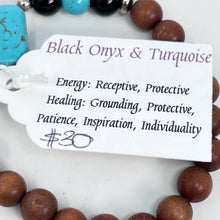Load image into Gallery viewer, Bracelet by SoulSkin - Black Onyx &amp; Turquoise
