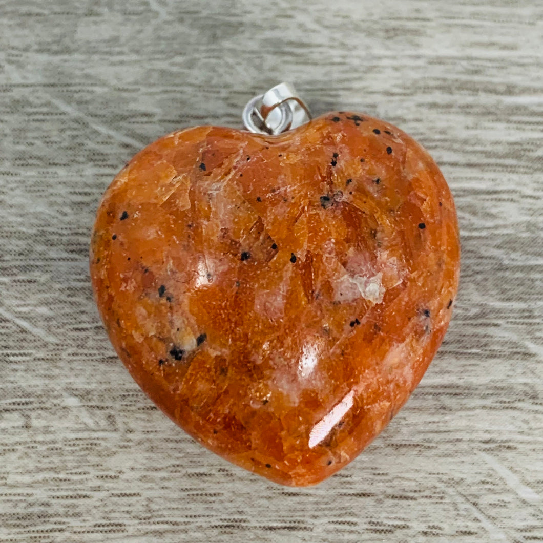 Pendant - Heart (Angelite/Orchid Calcite/African Turquoise)