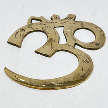 Load image into Gallery viewer, Brass OM Wall Hanging (Small)
