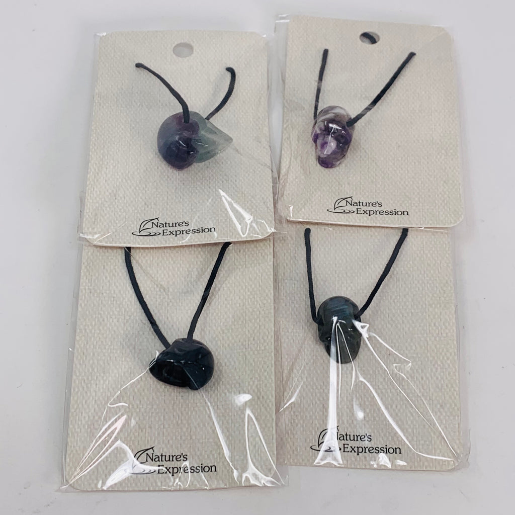 Skull Pendant on Black Cord (Options)