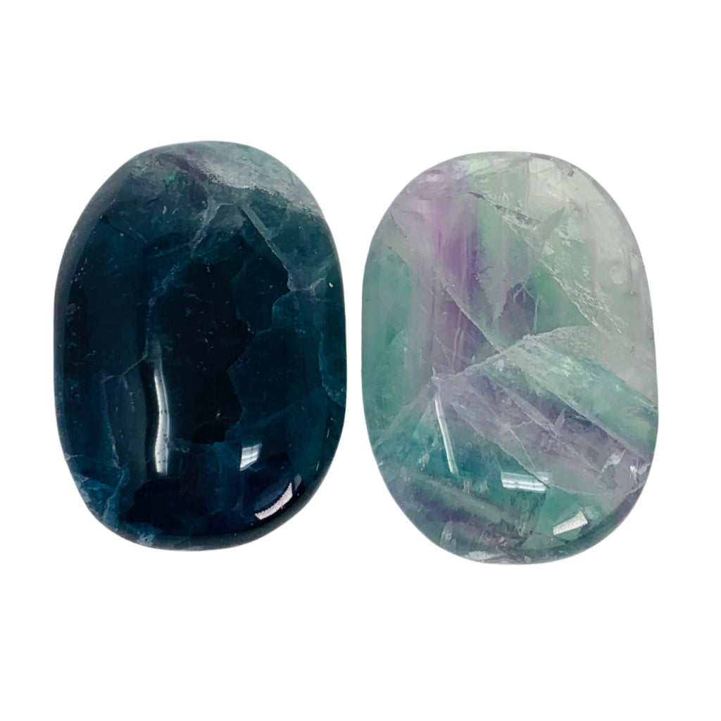 Fluorite Palm Stone (Medium & Large)