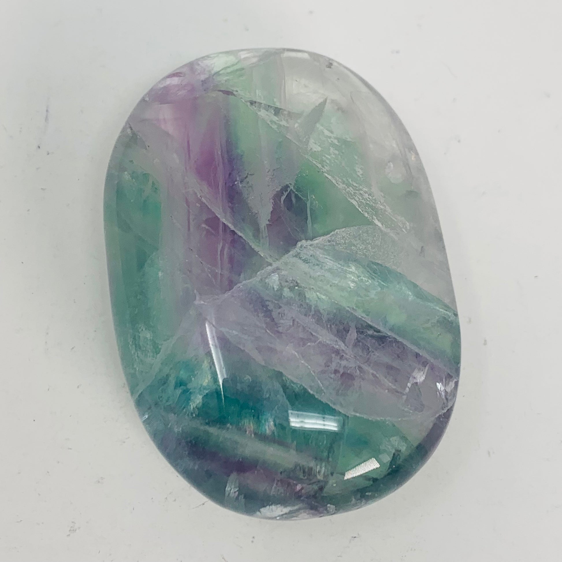 Fluorite Palm Stone (Medium & Large)