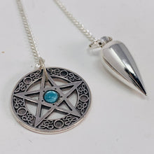 Load image into Gallery viewer, Pendulum - Metal Pentacle
