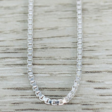 Load image into Gallery viewer, Sterling Silver Box Chain - (16&quot;, 18&quot;, 20&quot;, 24&quot;)
