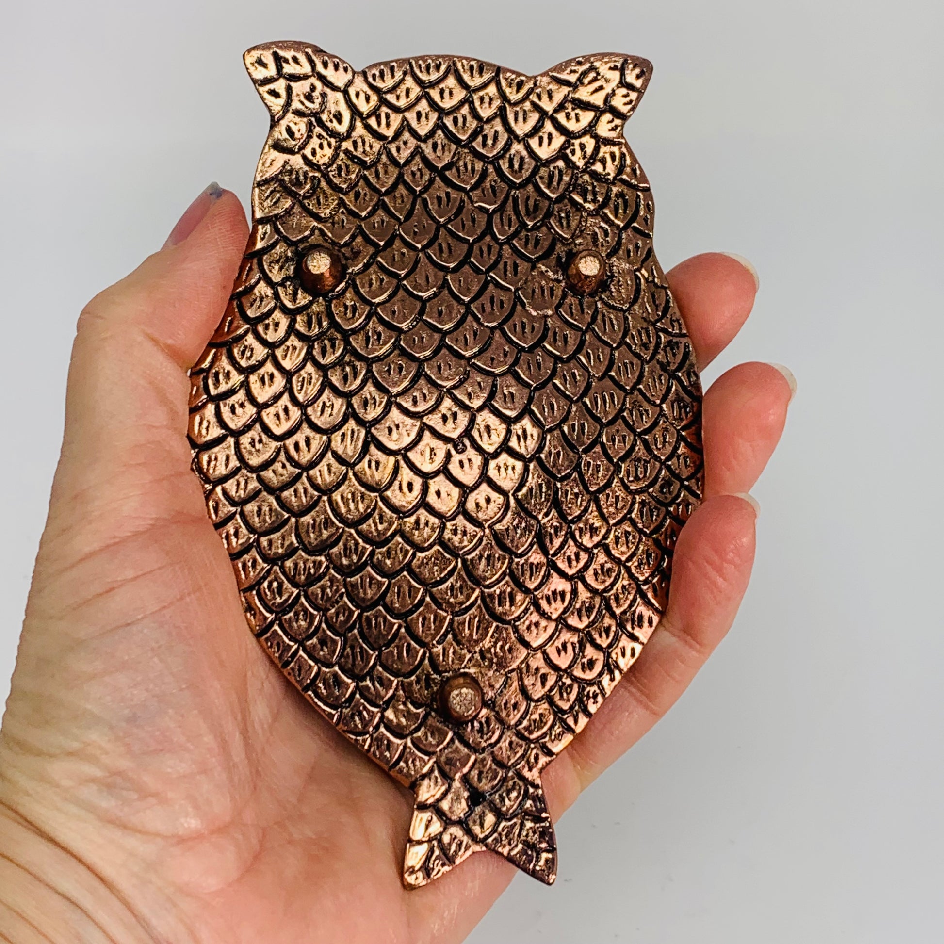 Copper Owl Dish