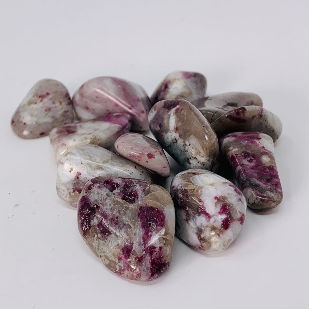 Pink Tourmaline in Matrix - Tumbled