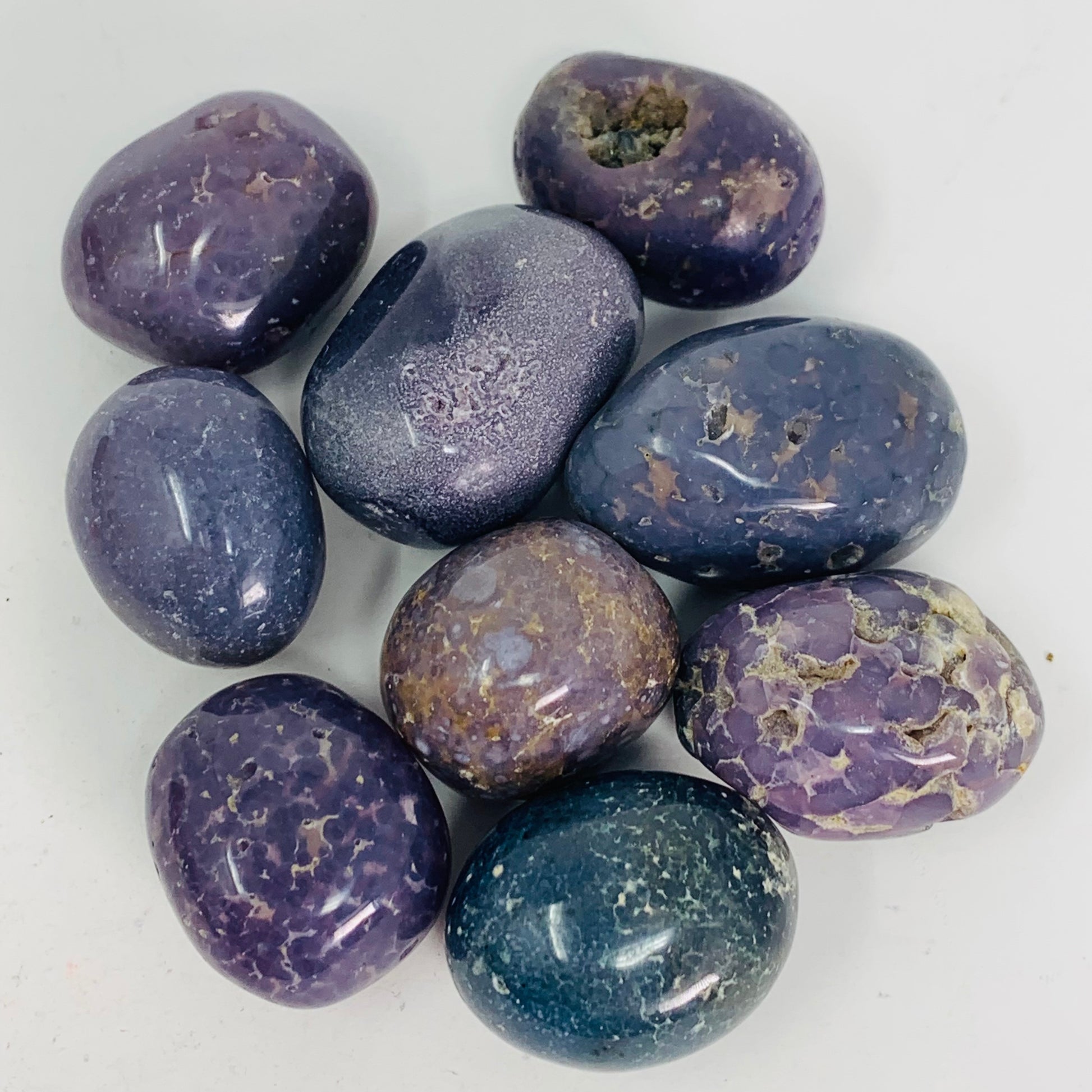 Grape Agate - Tumbled