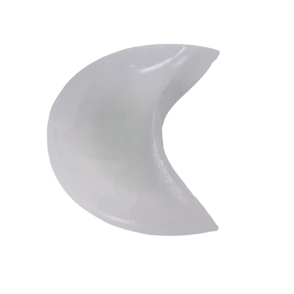 Selenite Moon Bowl - Medium