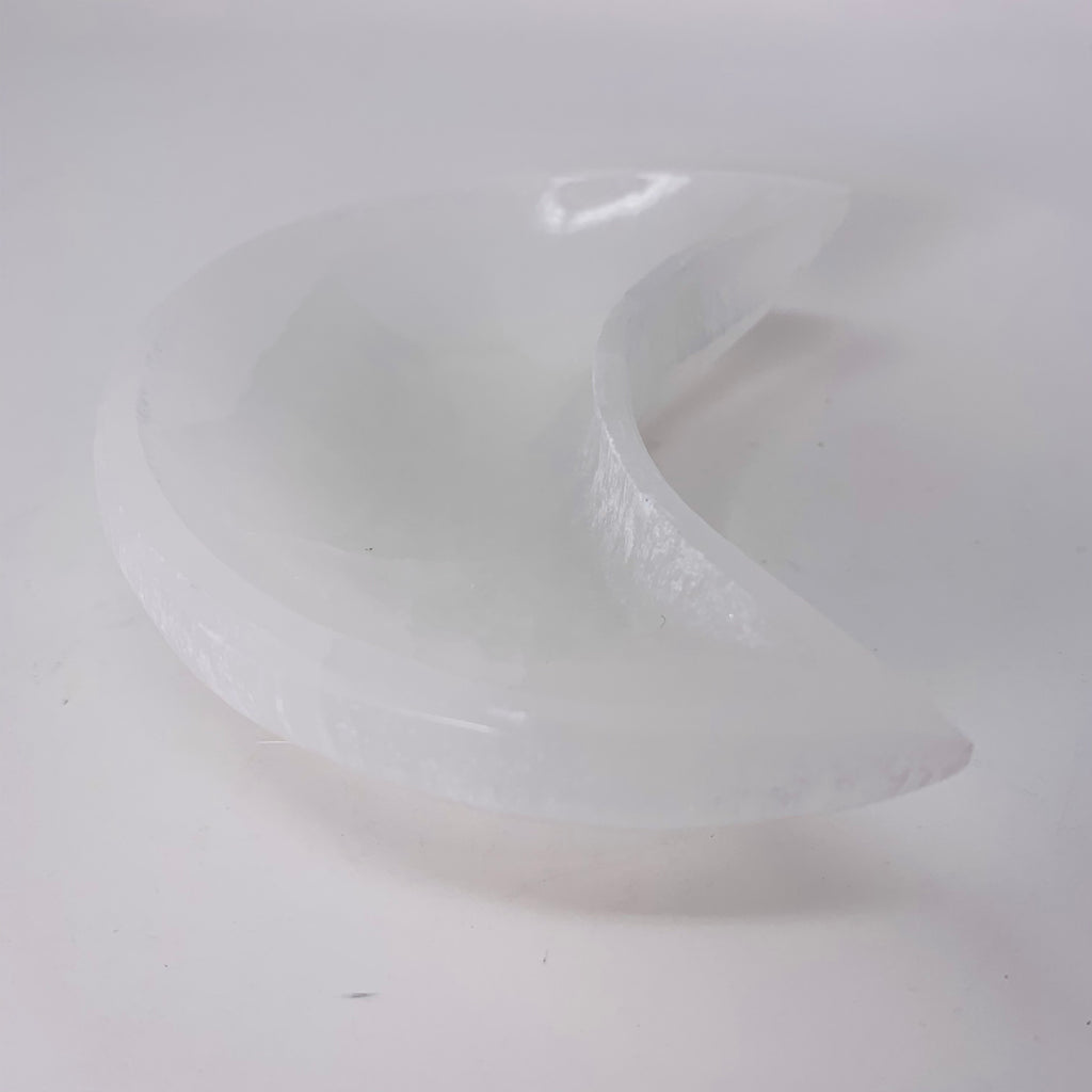 Selenite Moon Bowl - Medium