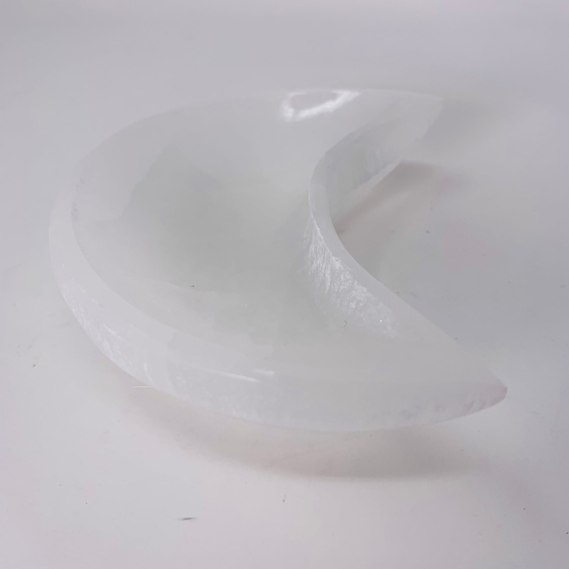 Selenite Moon Bowl - Medium