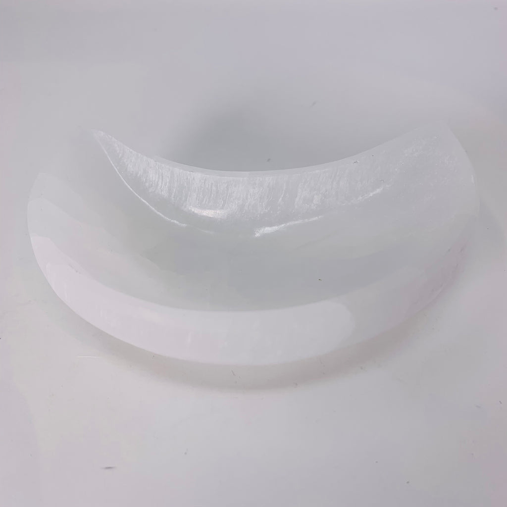 Selenite Moon Bowl - Medium