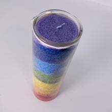 Load image into Gallery viewer, Chakra Pillar Candle in Jar 16oz
