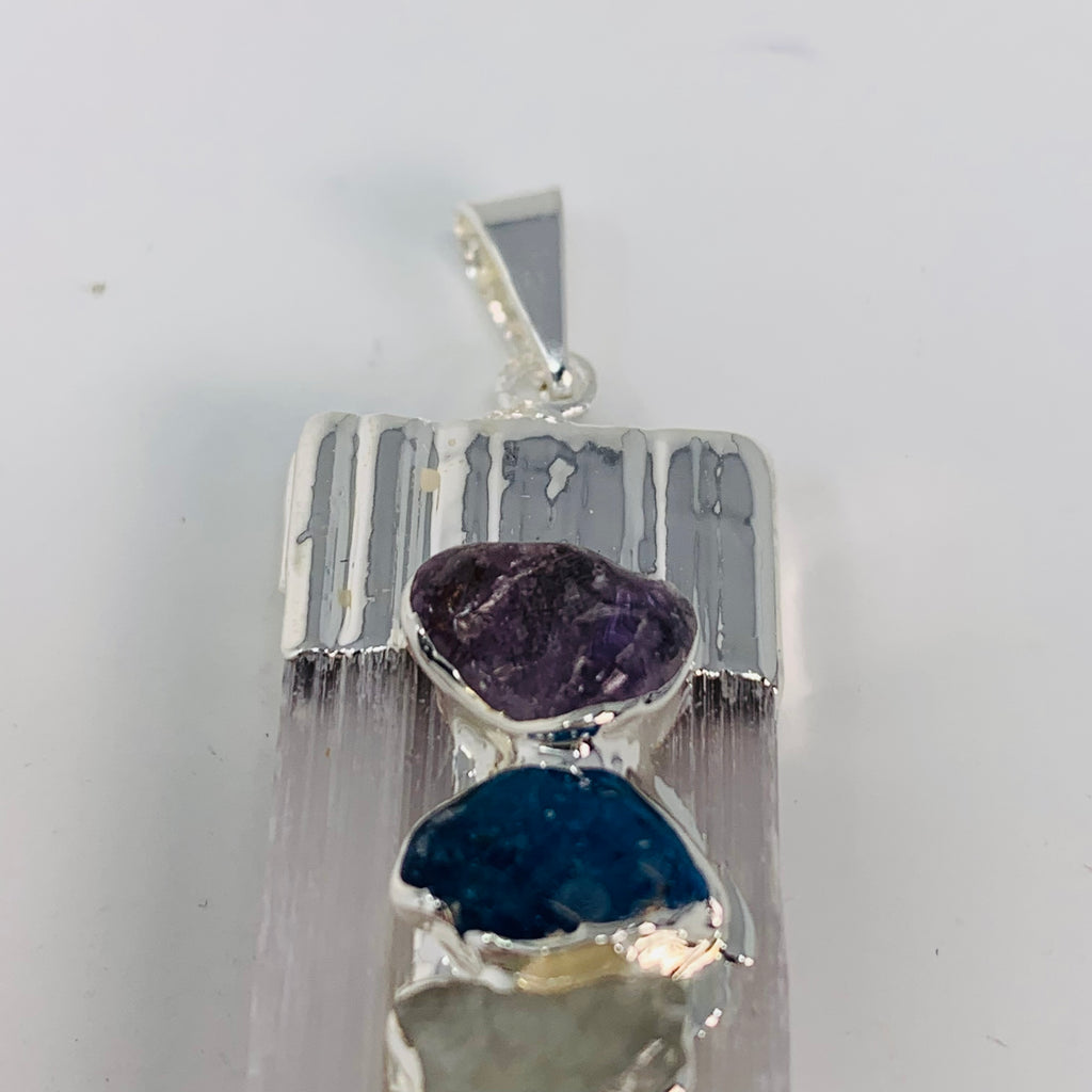 Selenite Chakra Pendant