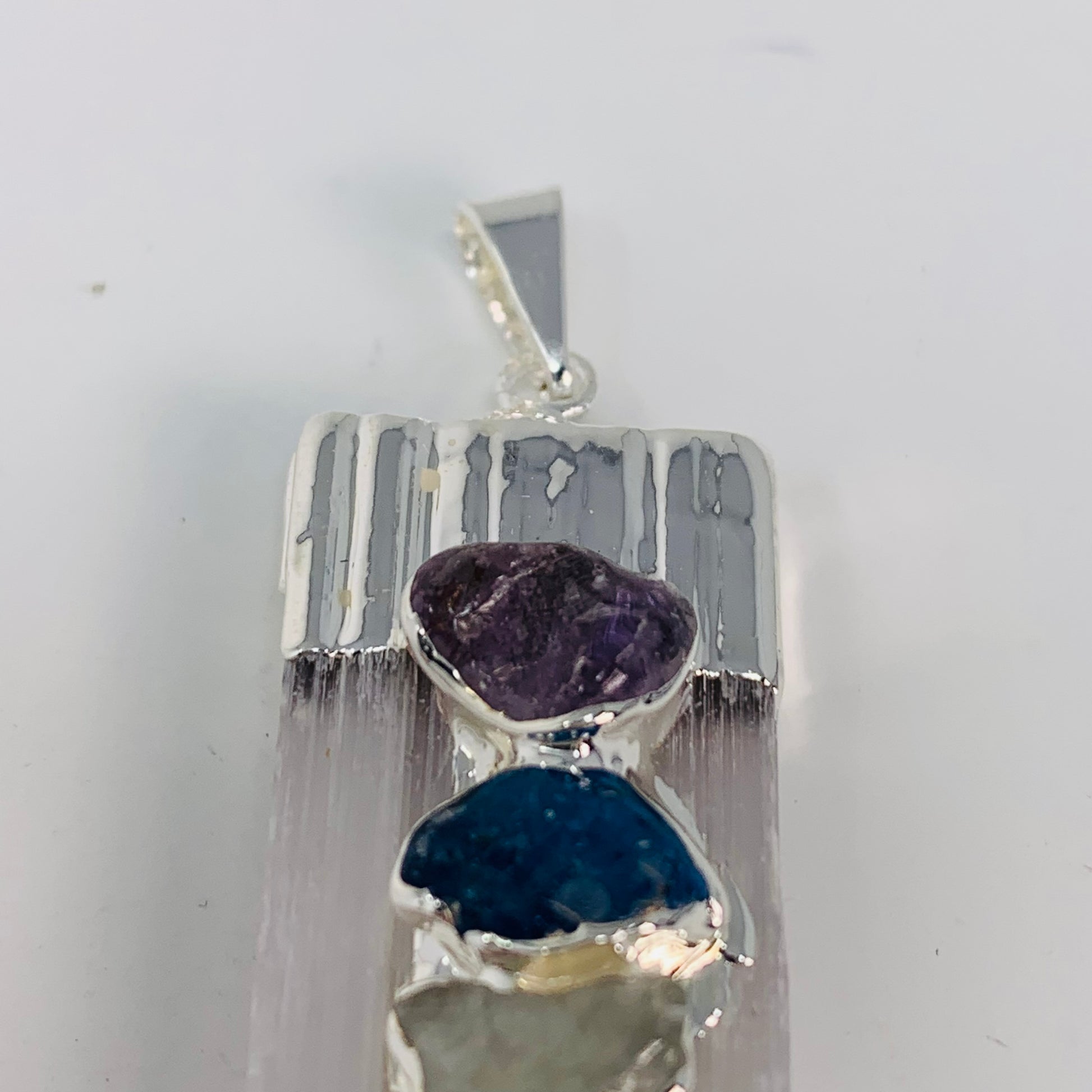 Selenite Chakra Pendant