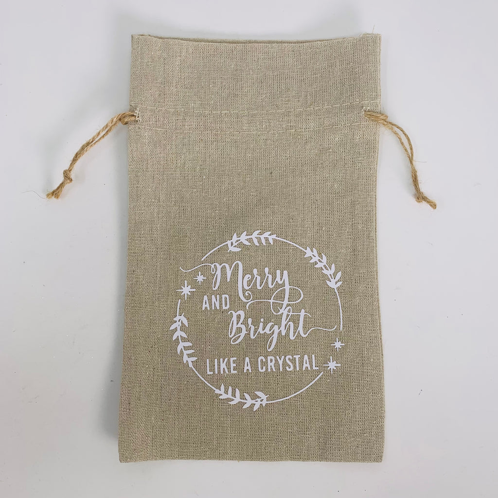 Gift Bag - Merry & Bright Like a Crystal