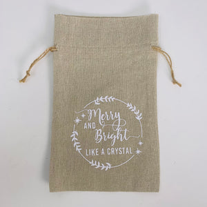 Gift Bag - Merry & Bright Like a Crystal