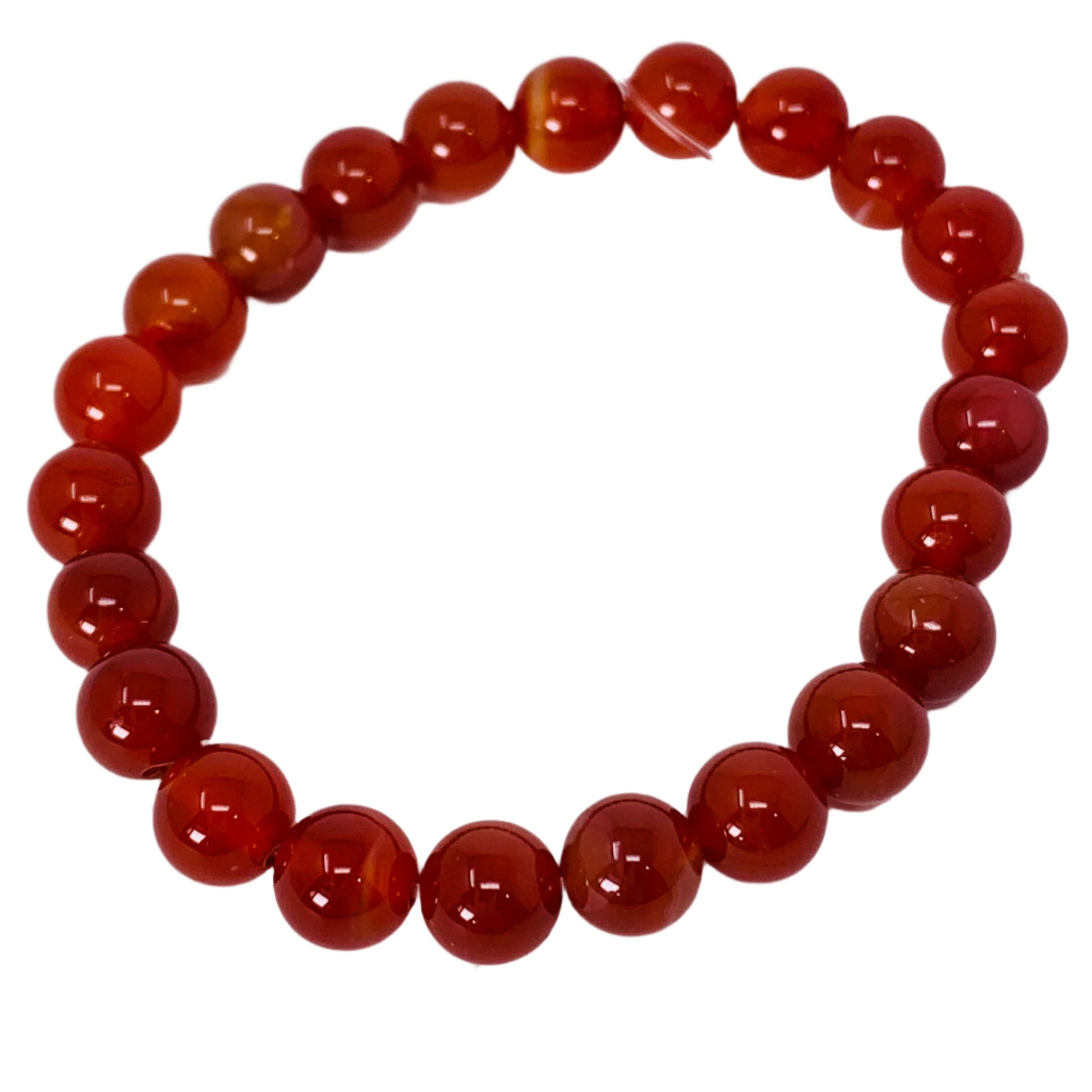 Bracelet - Carnelian 8mm