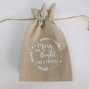 Gift Bag - Merry & Bright Like a Crystal