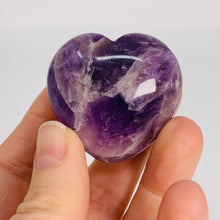 Load image into Gallery viewer, Amethyst (Chevron) Puffy Heart
