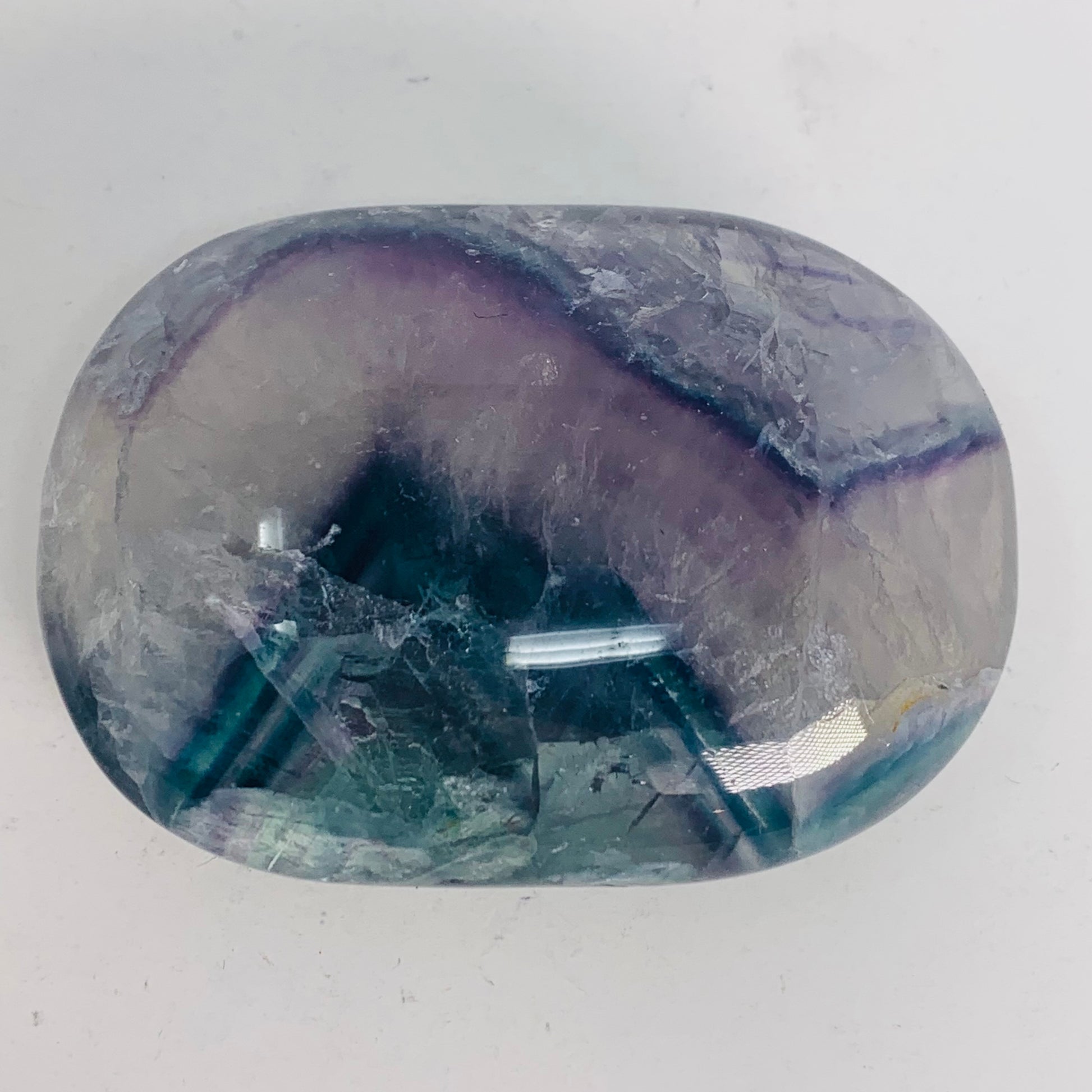 Fluorite Palm Stone (Medium & Large)