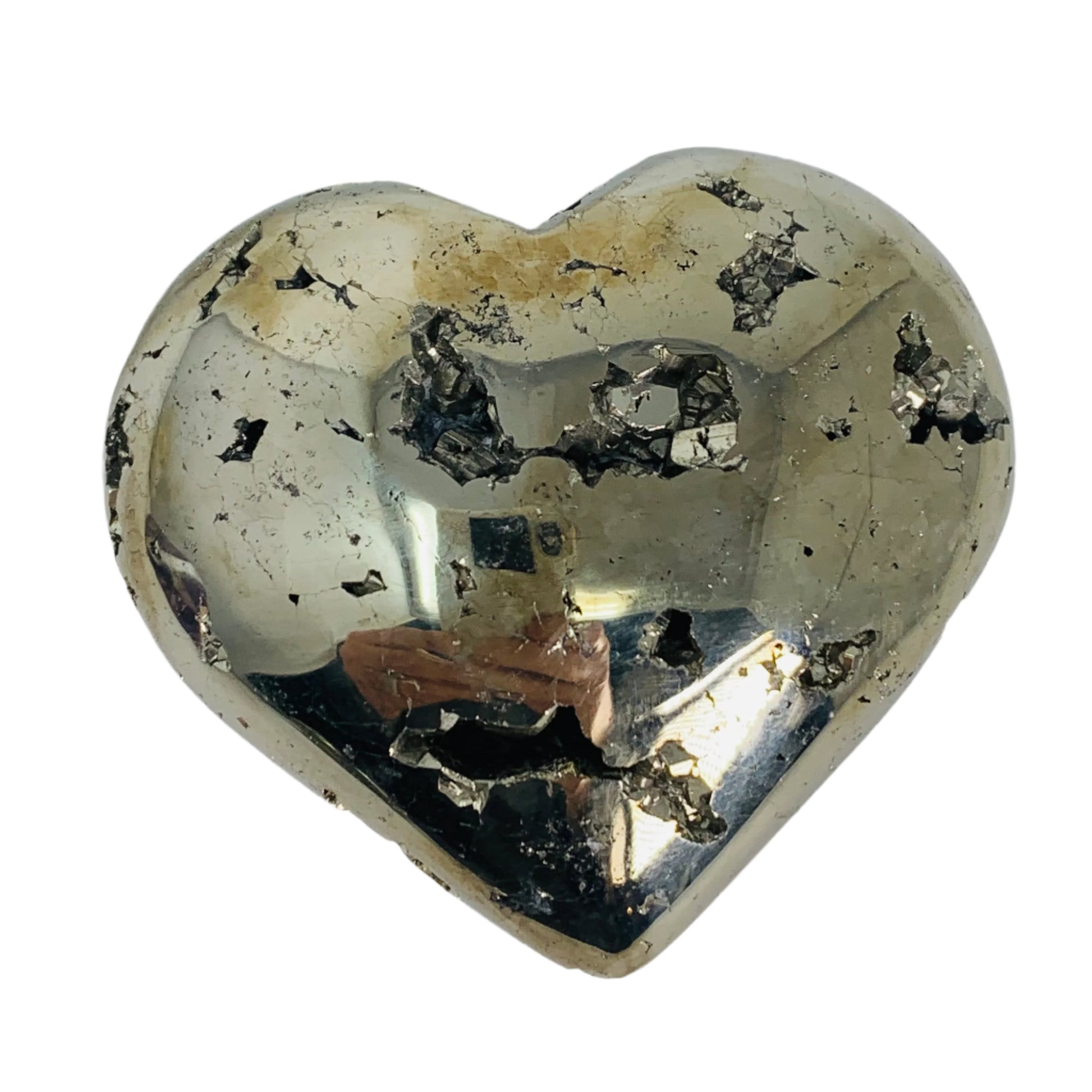 Pyrite - Heart with Druzy (Large) - $49