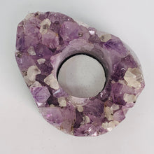 Load image into Gallery viewer, Amethyst Cluster Tealight Holder
