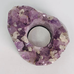 Amethyst Cluster Tealight Holder
