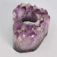 Load image into Gallery viewer, Amethyst Cluster Tealight Holder
