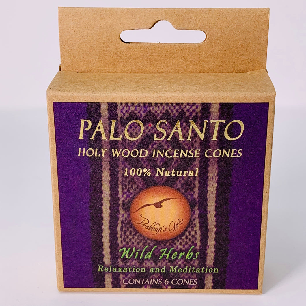 Palo Santo Incense cones (with wild herbs)