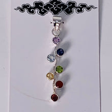 Load image into Gallery viewer, Pendant - 7 Chakra Stones
