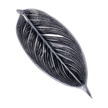 Load image into Gallery viewer, Silver Leaf Recycled Metal Incense Holder
