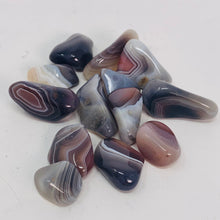 Load image into Gallery viewer, Grey Banded Botswana Agate - Tumbled
