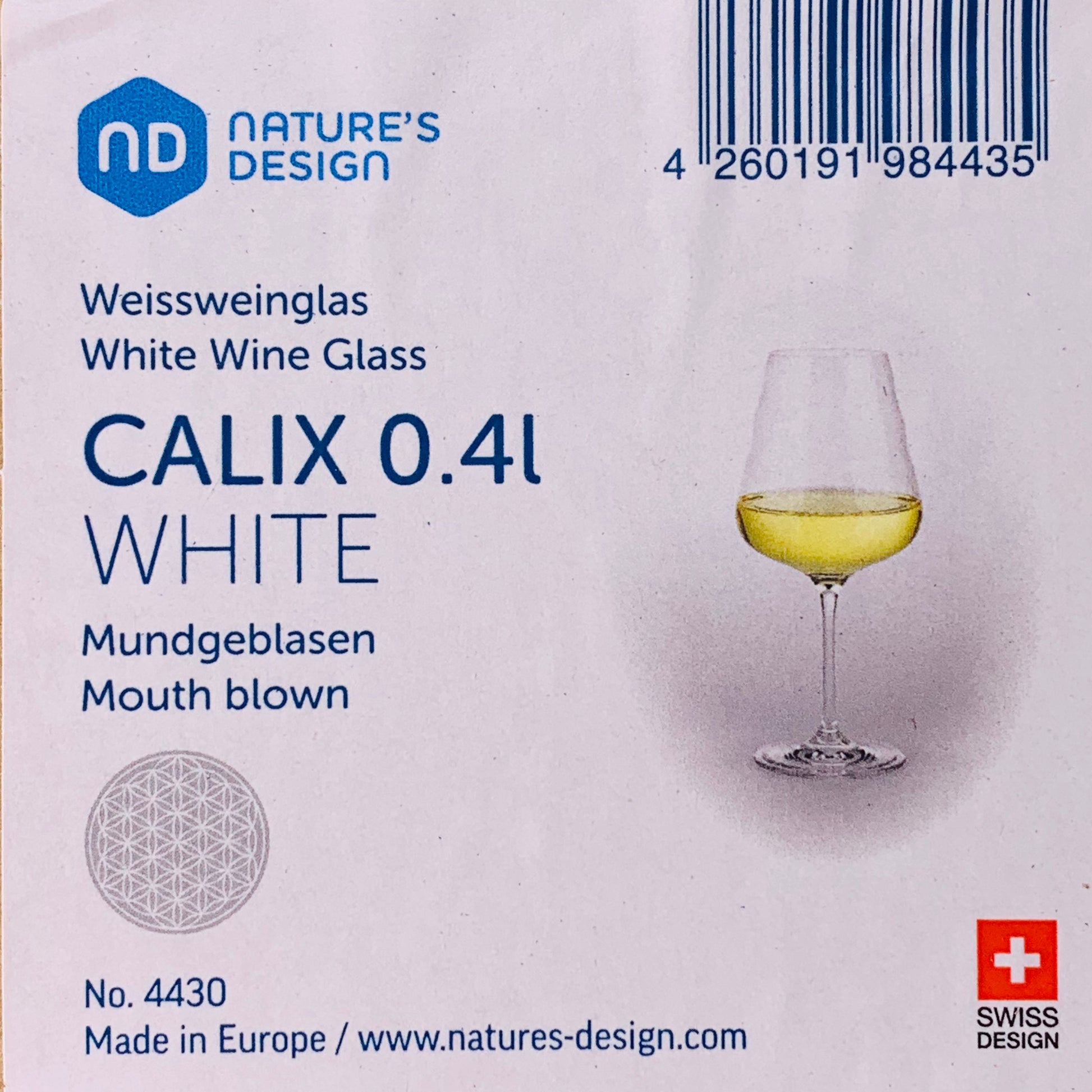 Nature's Design CALIX White Wine Glass