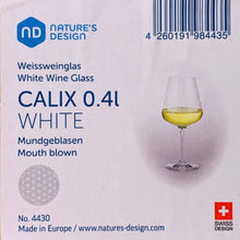 Load image into Gallery viewer, Nature&#39;s Design CALIX White Wine Glass
