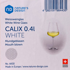 Nature's Design CALIX White Wine Glass