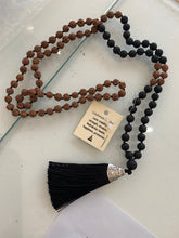 Load image into Gallery viewer, Mala Necklace - Lava &amp; Rudraksha

