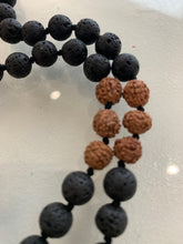 Load image into Gallery viewer, Mala Necklace - Lava &amp; Rudraksha
