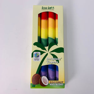 Rainbow Taper Candles (Box of 4)