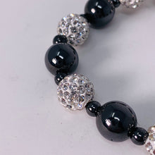 Load image into Gallery viewer, Magnetic Bracelet - Black and White Crystal
