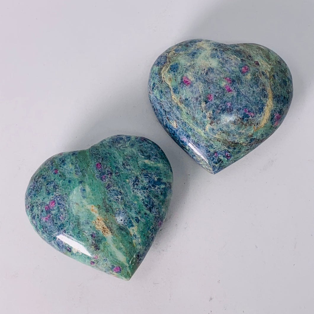 Ruby Fuchsite Heart