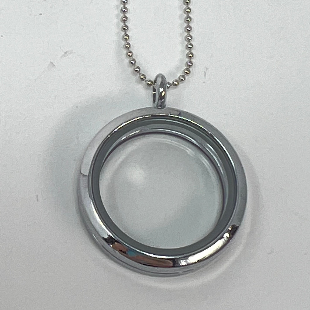 Necklace - Round Glass Locket
