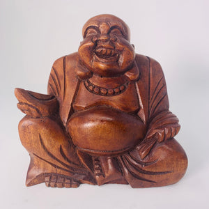 Happy Buddha (Wood)
