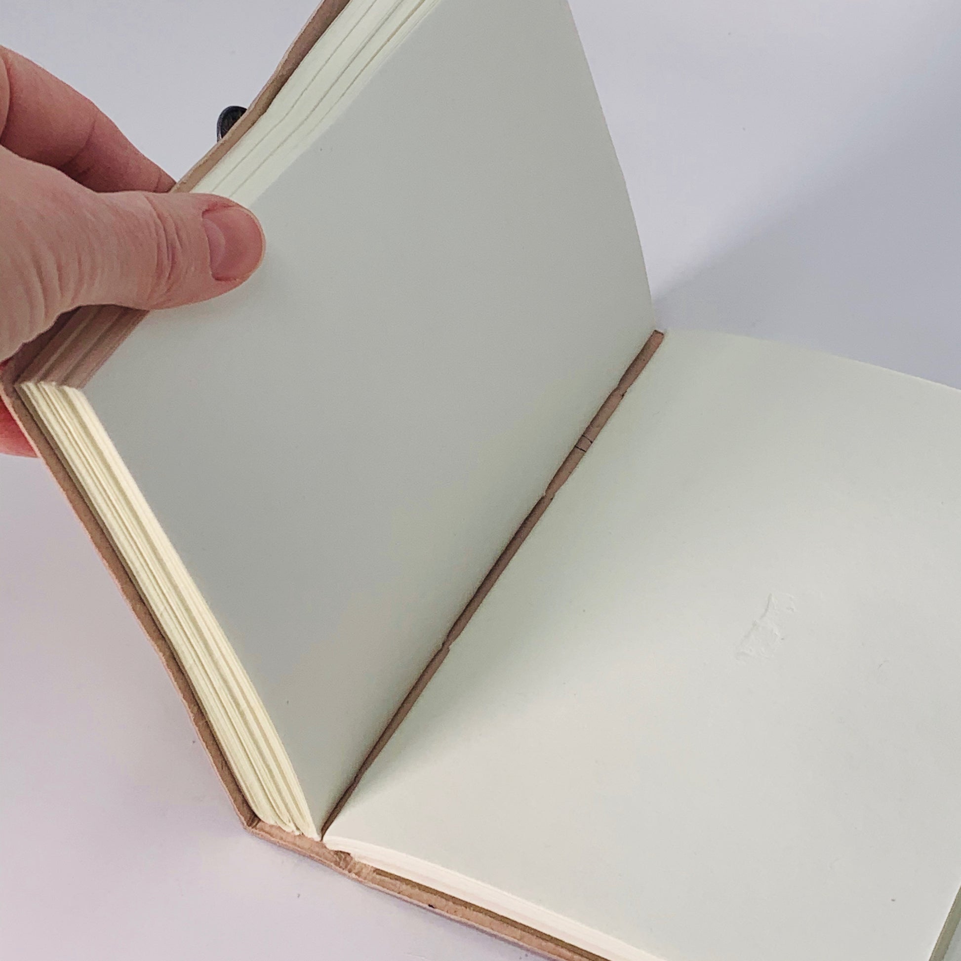 Leather Journal with strap and button - Tree of Life