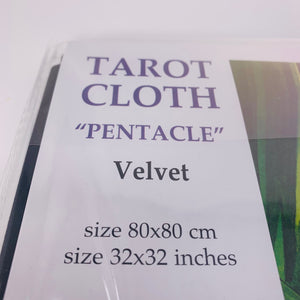 Tarot Cloth - Black Velvet "Pentacle"